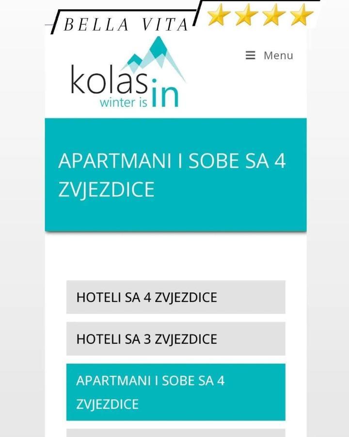 Apartman Bella Vita Kolašin Exteriör bild